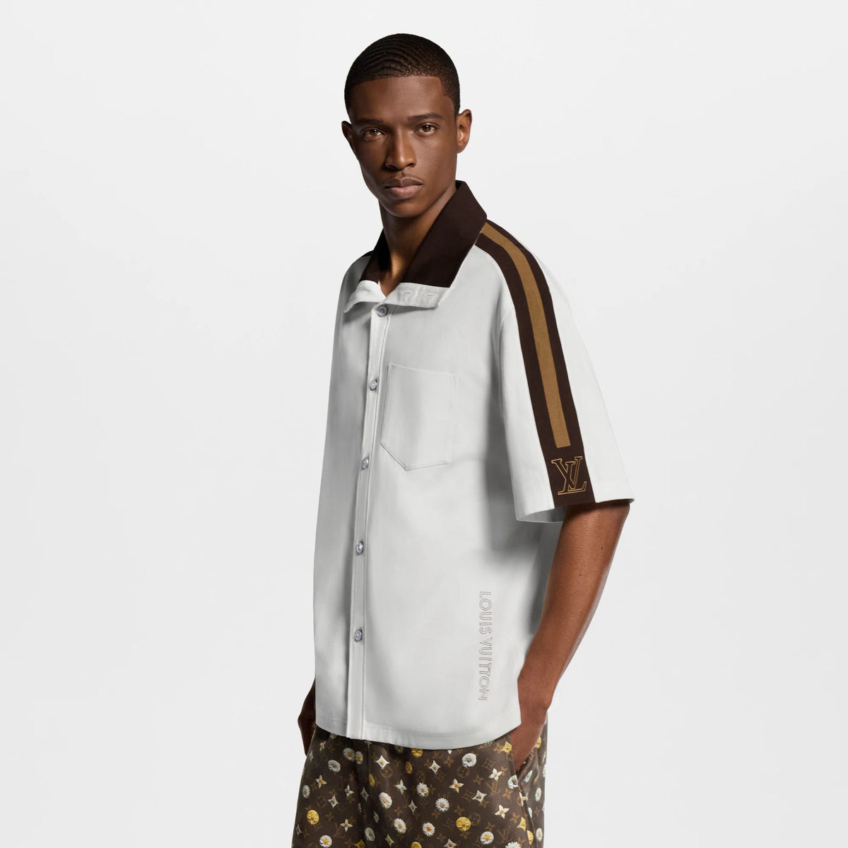 Men's Bicolor Warm Up Short-Sleeved Shirt