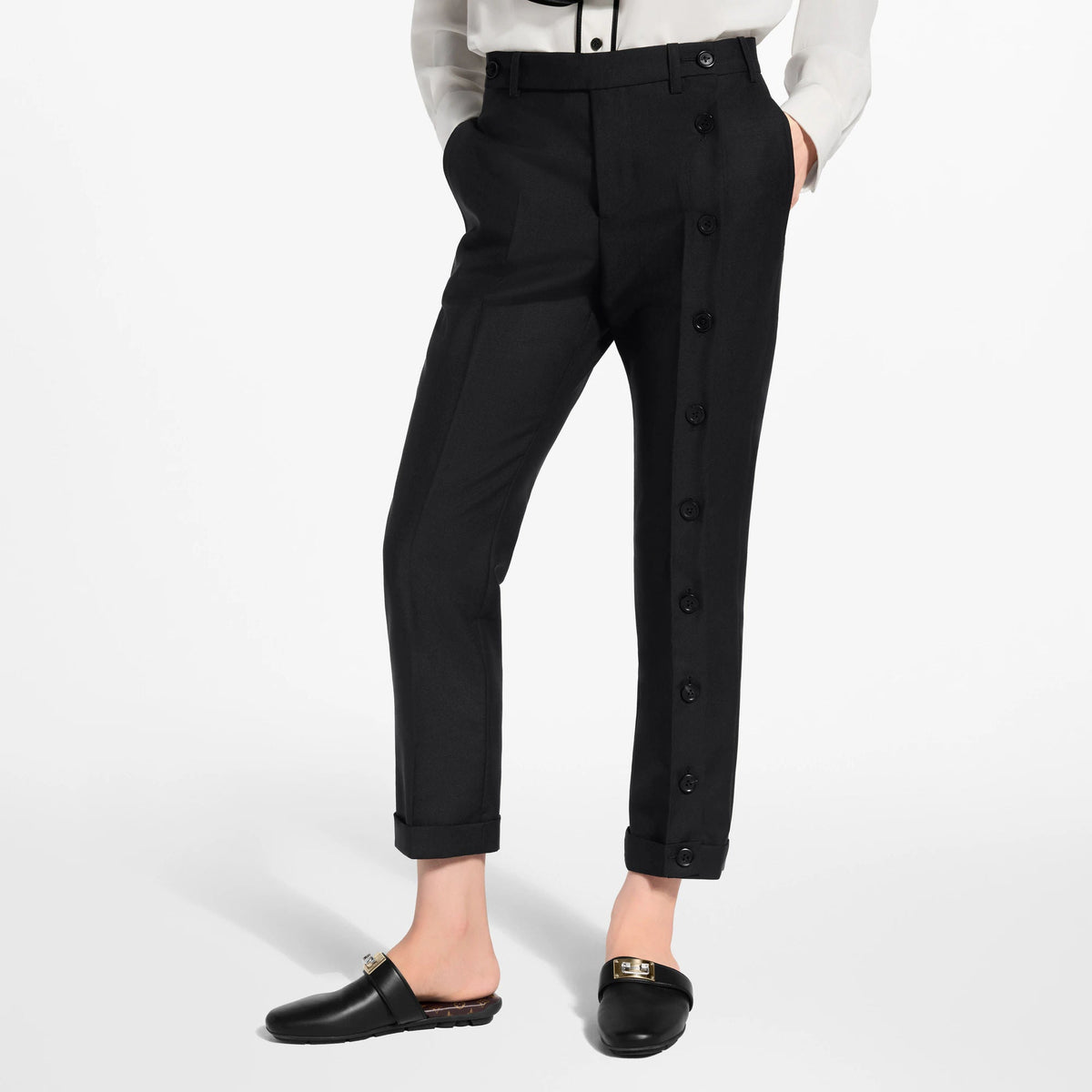 Women's Button Leg Tailored Pants