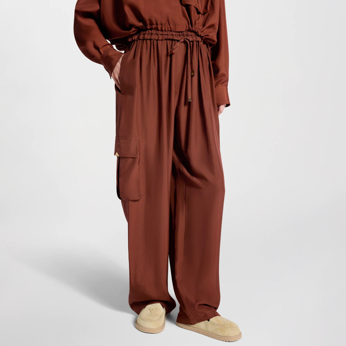 Women's Cargo Pocket Fluid Pants