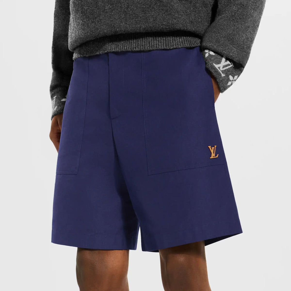 Men's Cotton-Wool Blend Carpenter Shorts