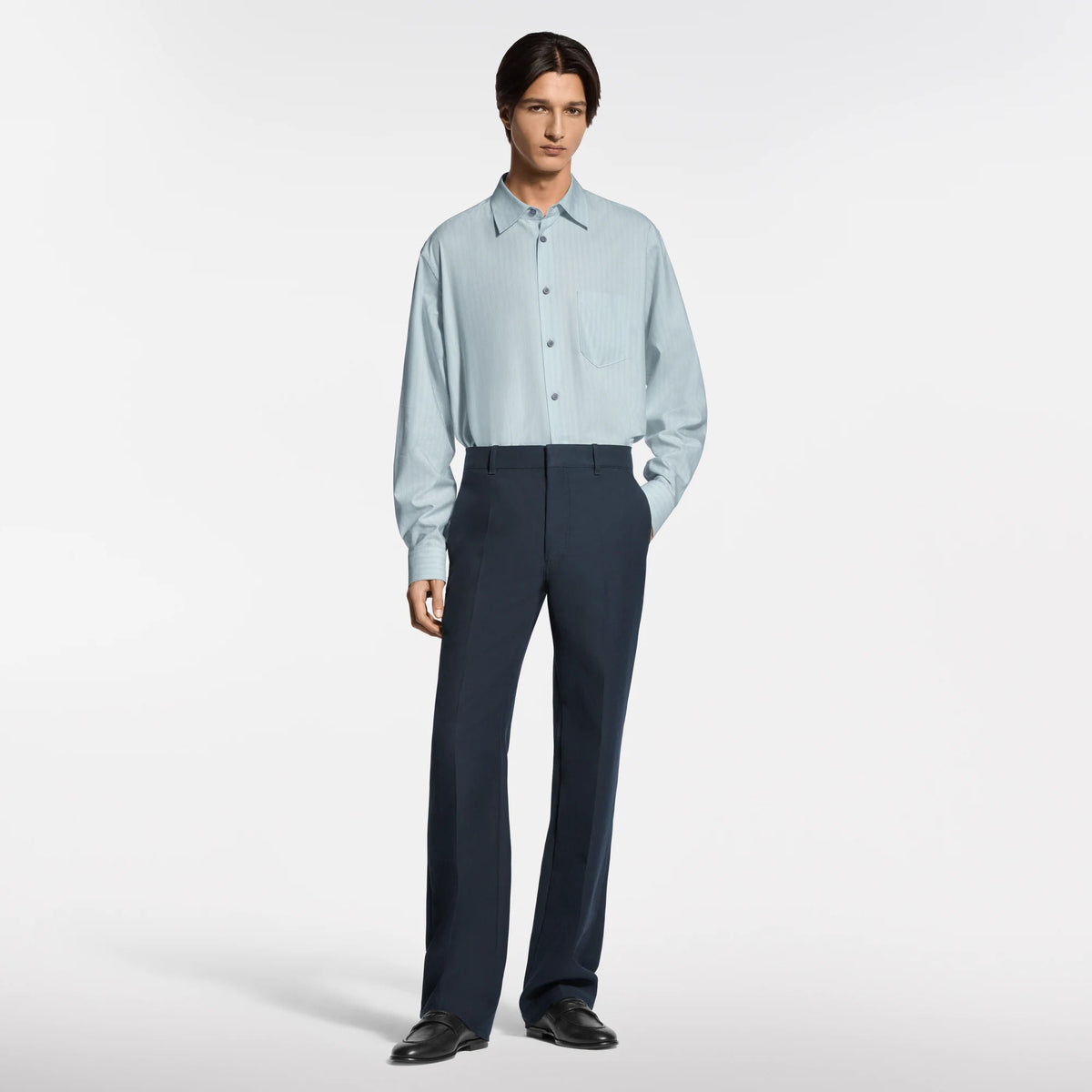Men's Casual Cotton-Silk Crepe Pants