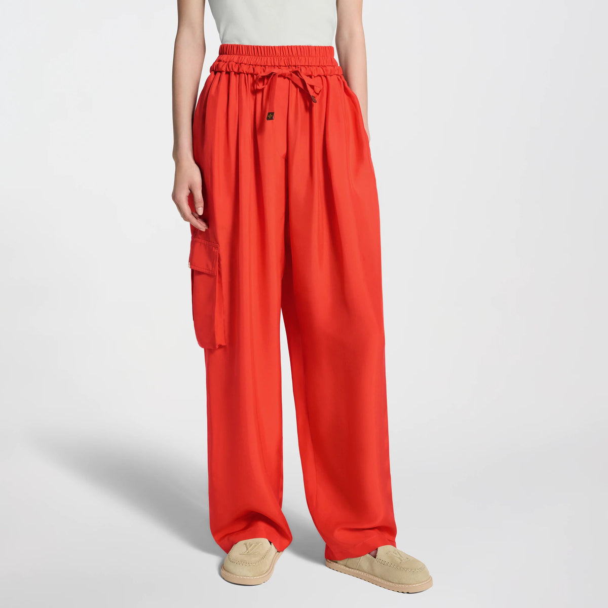 Women's Cargo Pocket Fluid Pants