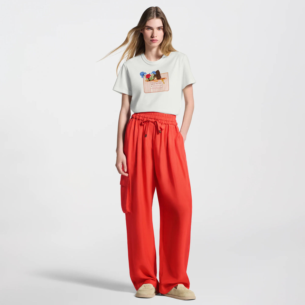 Women's Cargo Pocket Fluid Pants