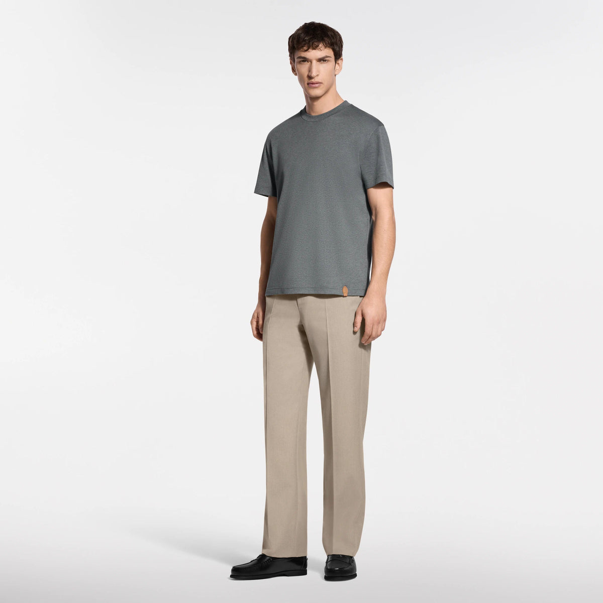 Men's Cotton-Silk Short-Sleeved T-Shirt