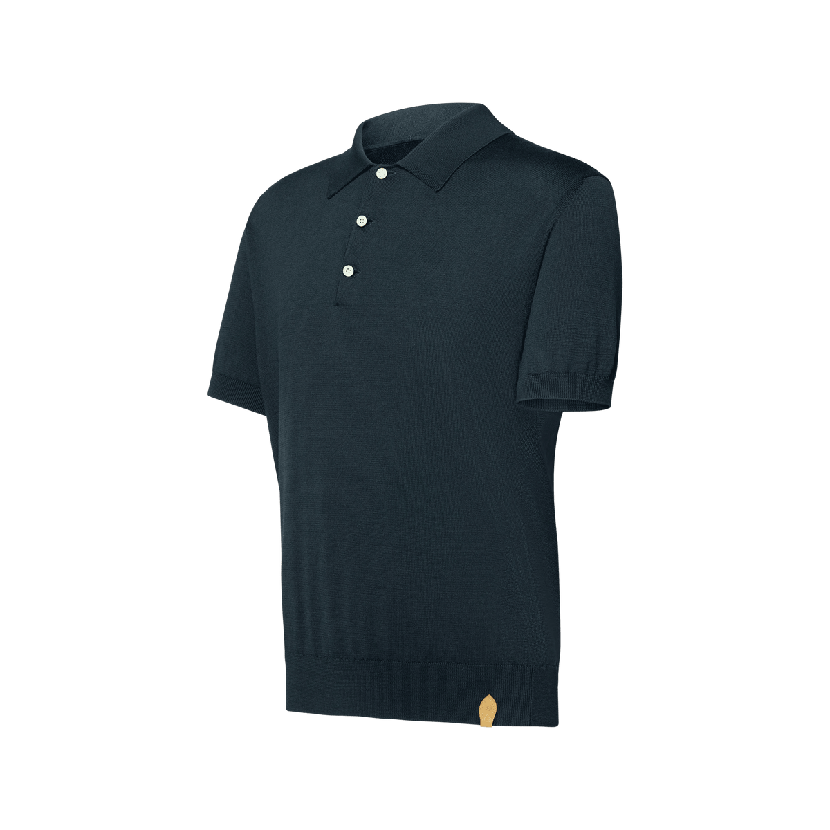 Men's Cotton-Silk Short-Sleeved Polo Shirt