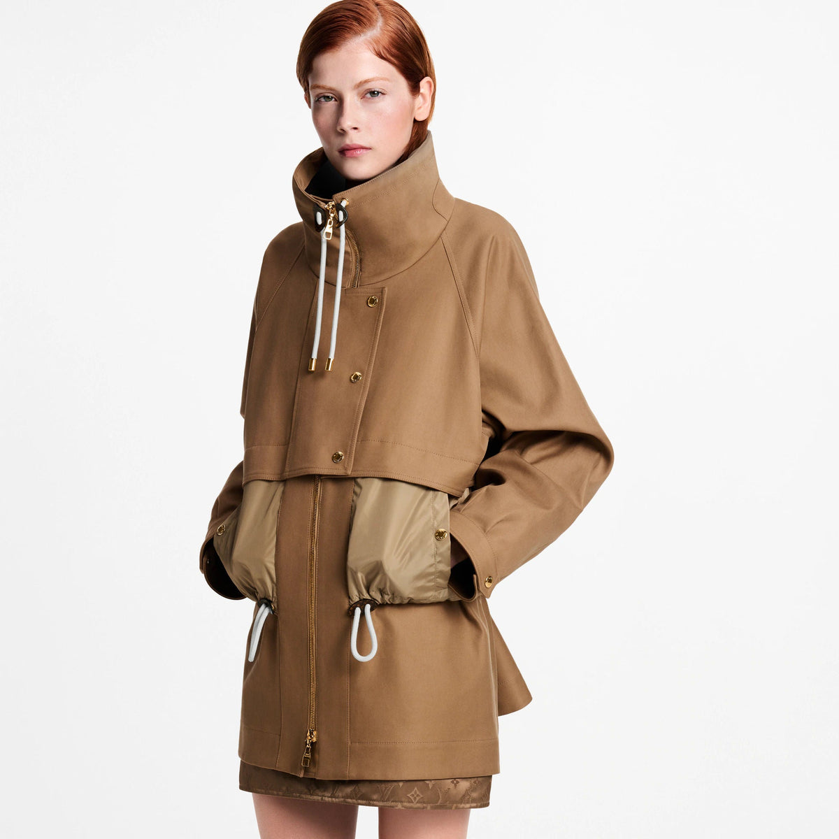 Women's Contrast Insert Coat