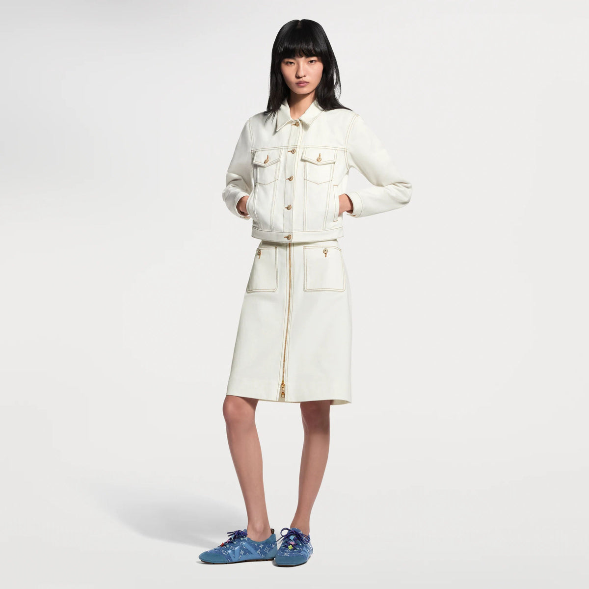 Women's Contrast Stitch Utility Jacket