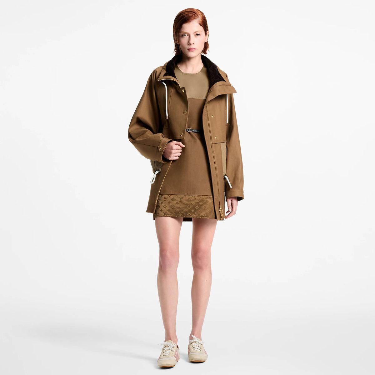 Women's Contrast Insert Coat