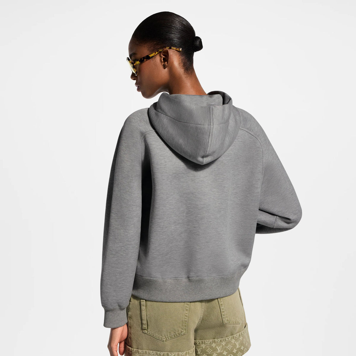 Women's Contrast Drawstring Hoodie
