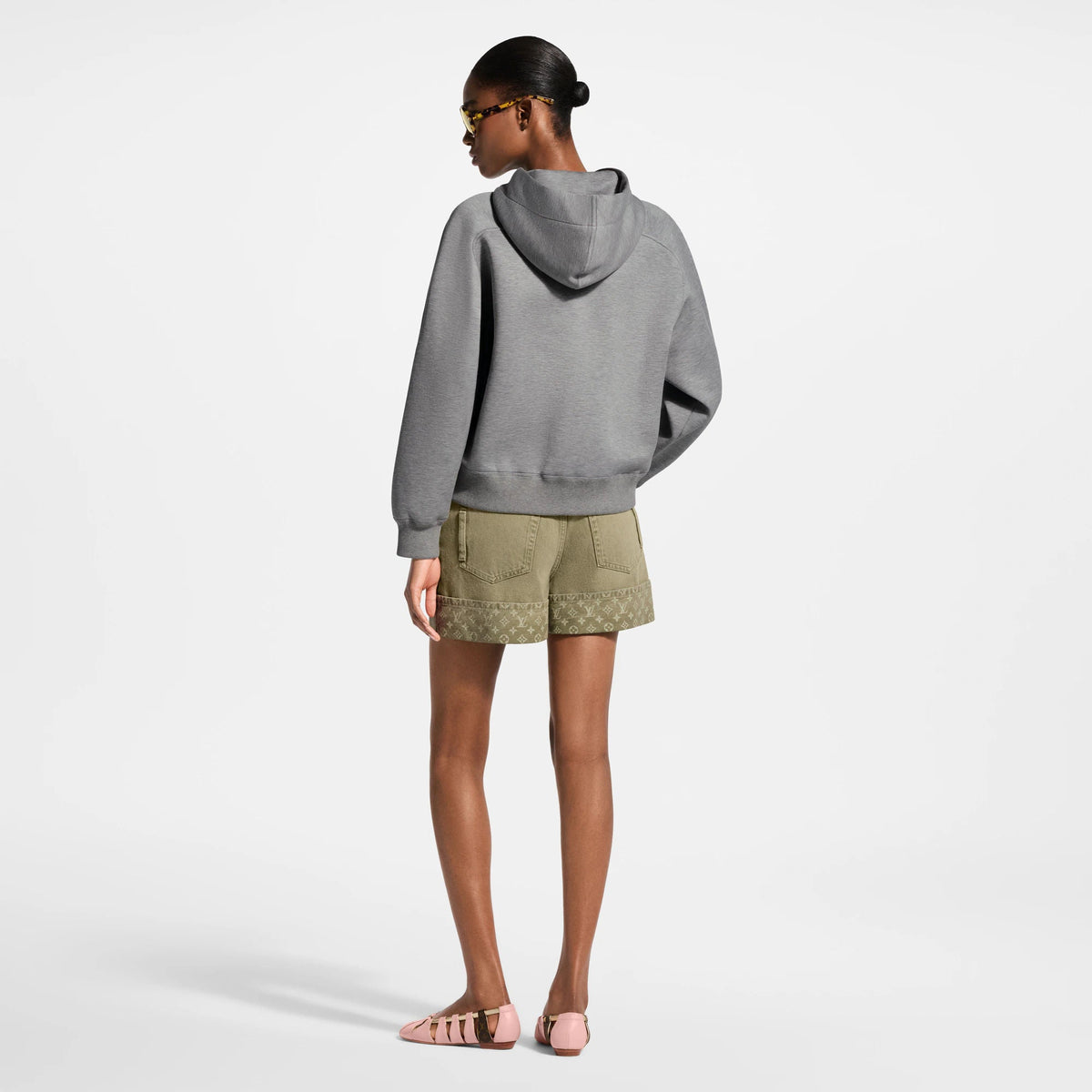Women's Contrast Drawstring Hoodie