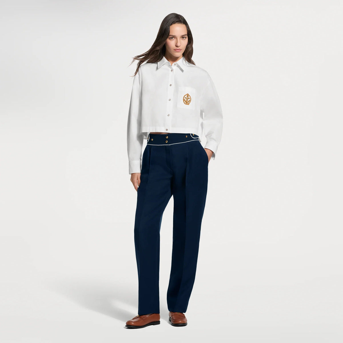 Women's Contrast Accent Tailored Pants