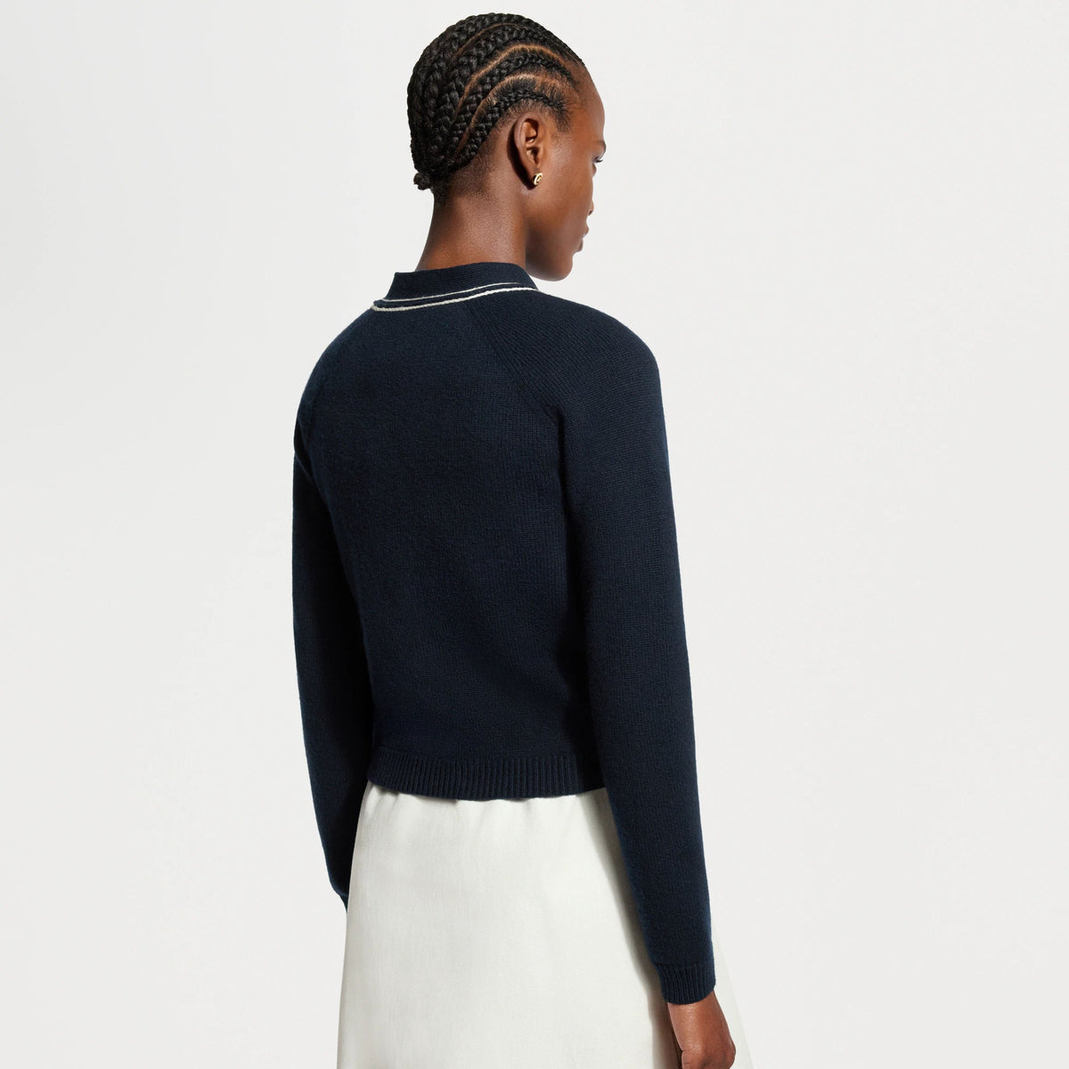Women's Contrast Accent Knit Cardigan