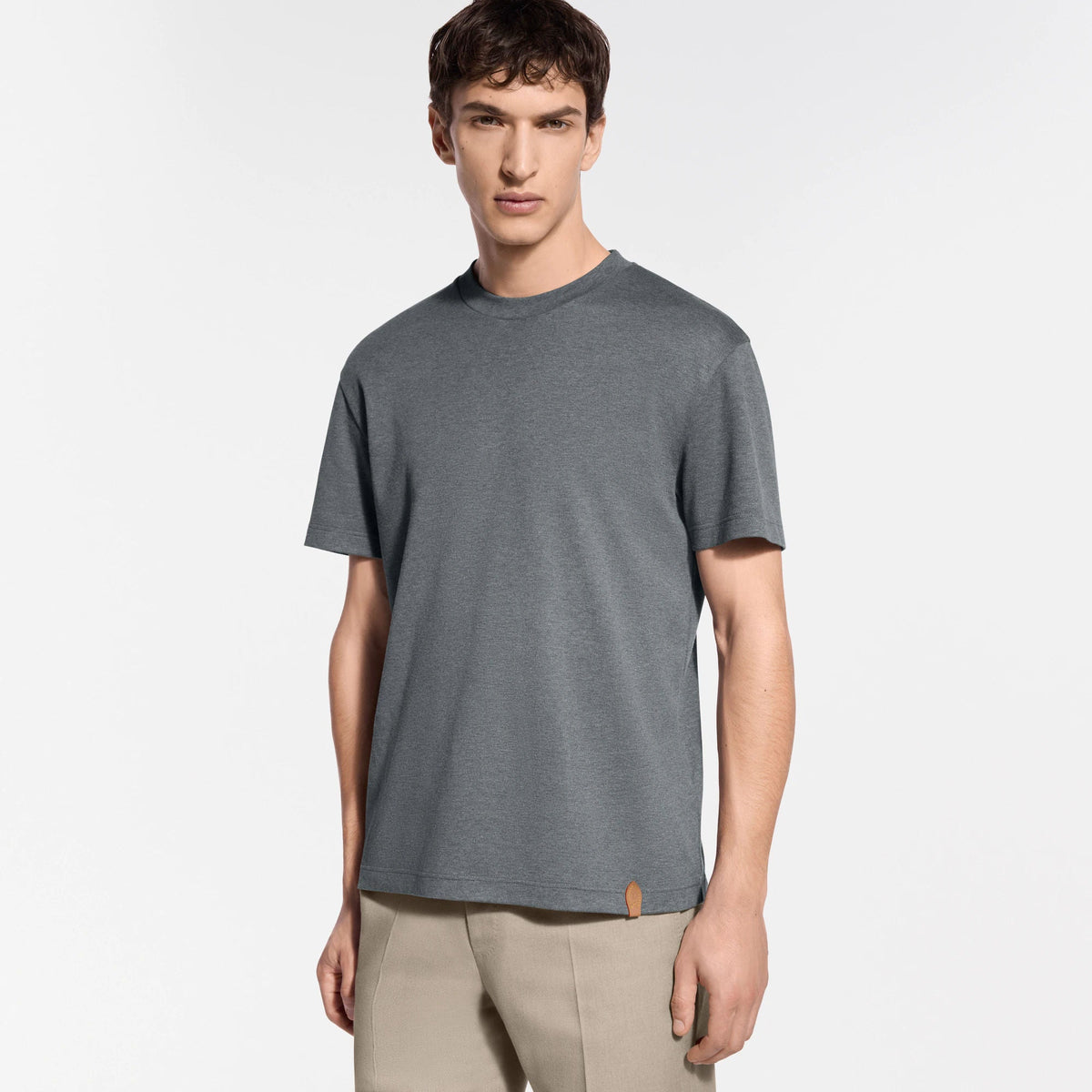 Men's Cotton-Silk Short-Sleeved T-Shirt
