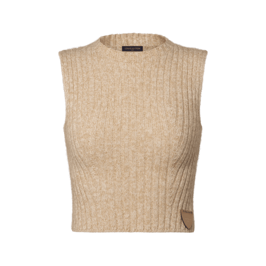 Women's Cropped Ribbed Knit Top