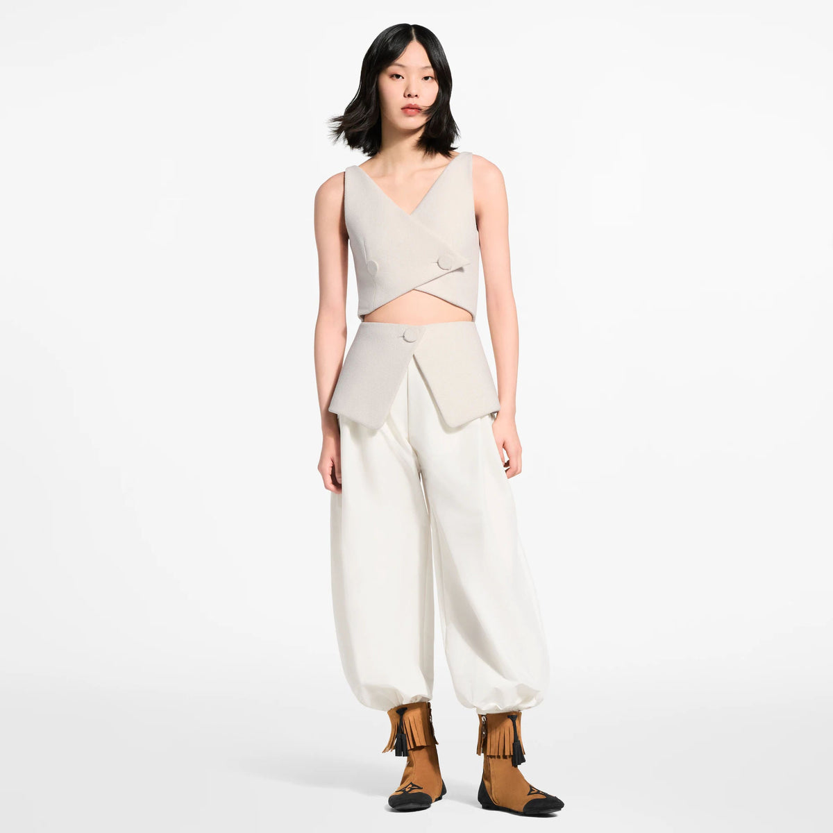 Women's Cut-Out Waistcoat Top