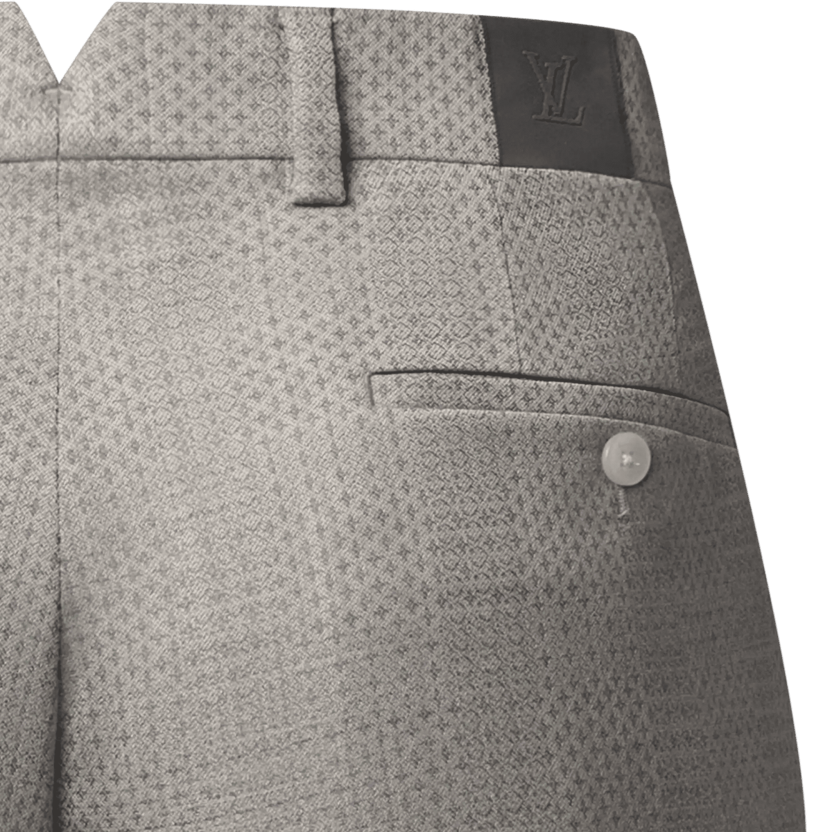 Men's Damier Jacquard Wool Cigarette Pants