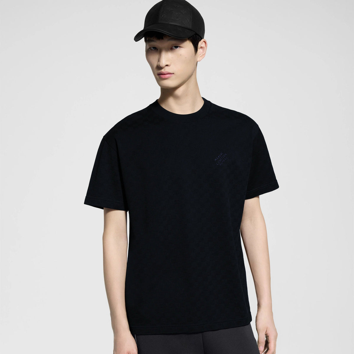 Men's Damier Cotton Pique T-Shirt