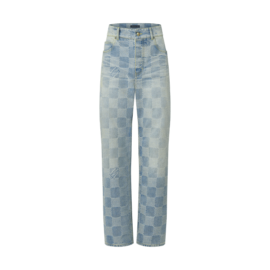 Men's Damier Denim Skate Pants