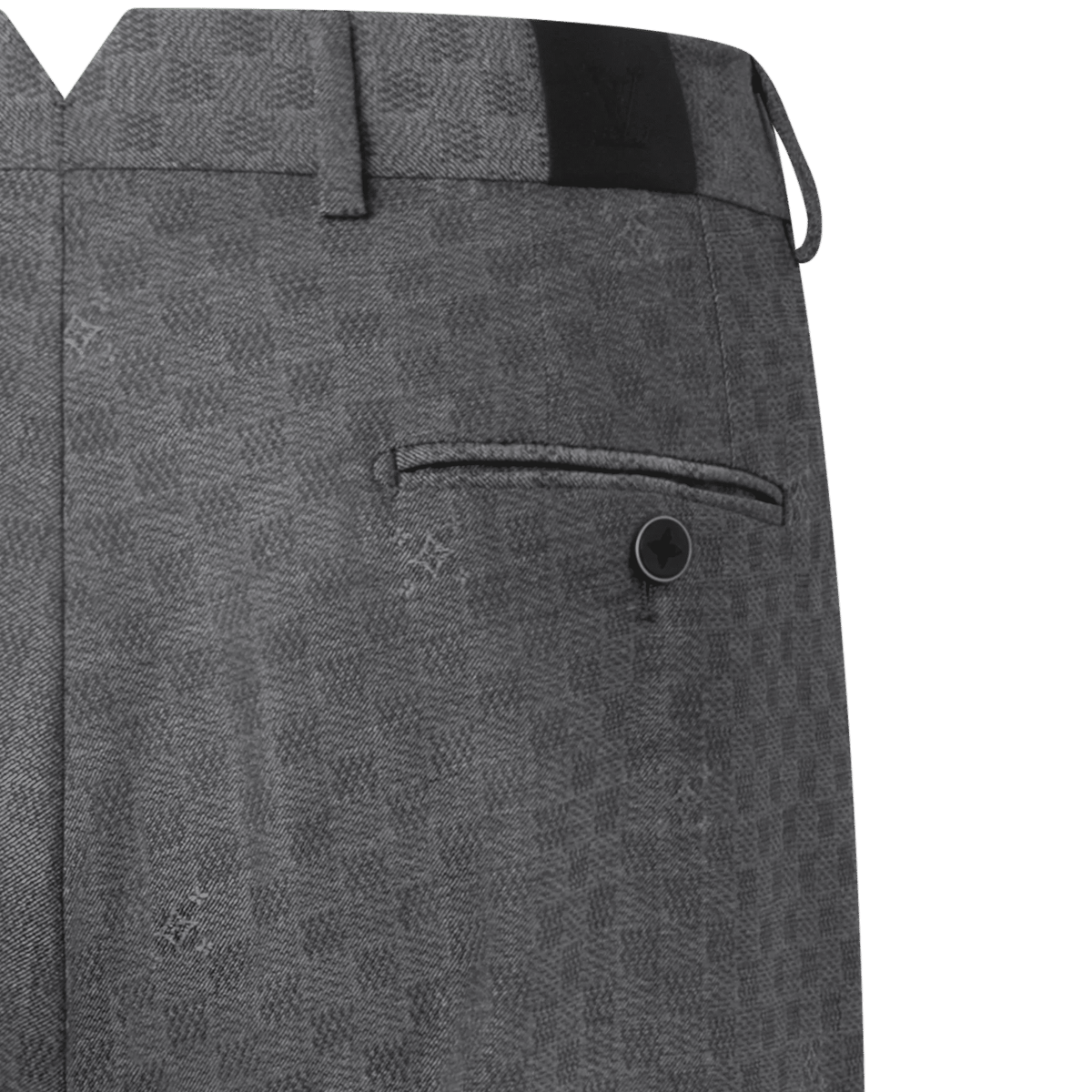 Men's Damier Jacquard Wool Cigarette Pants
