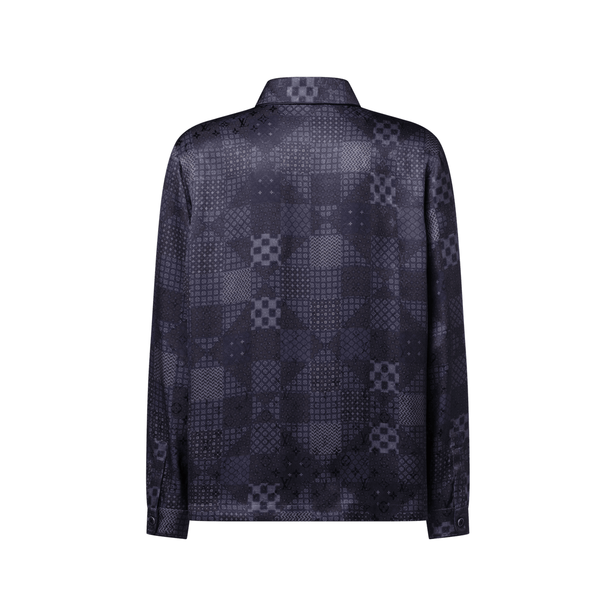 Men's Damier Silk Blend Pajama Shirt