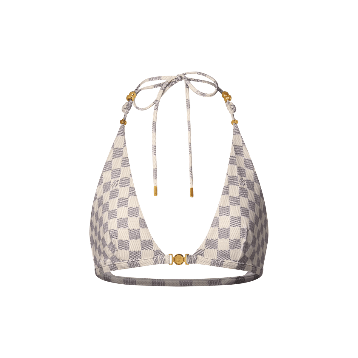 Women's Damier Triangle Bikini Top