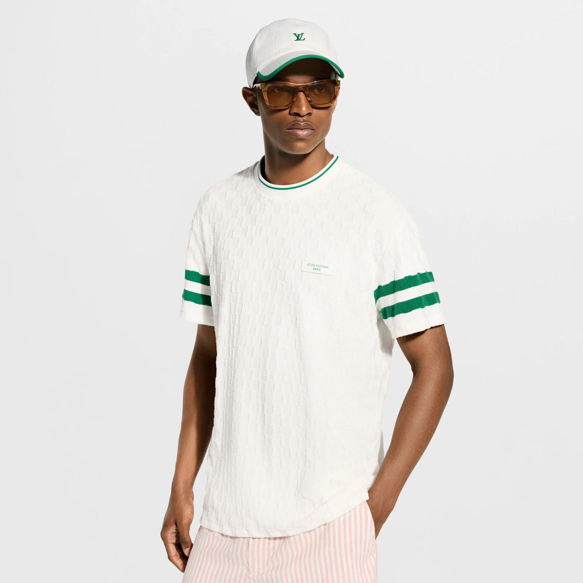 Men's Damier Terry Tennis T-Shirt