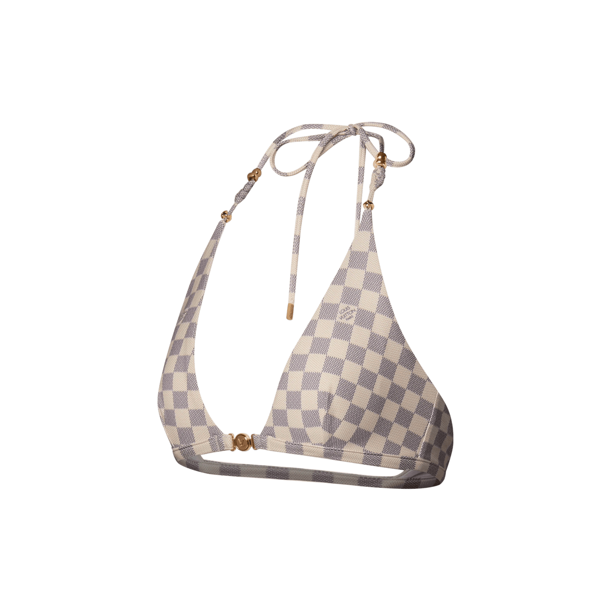 Women's Damier Triangle Bikini Top