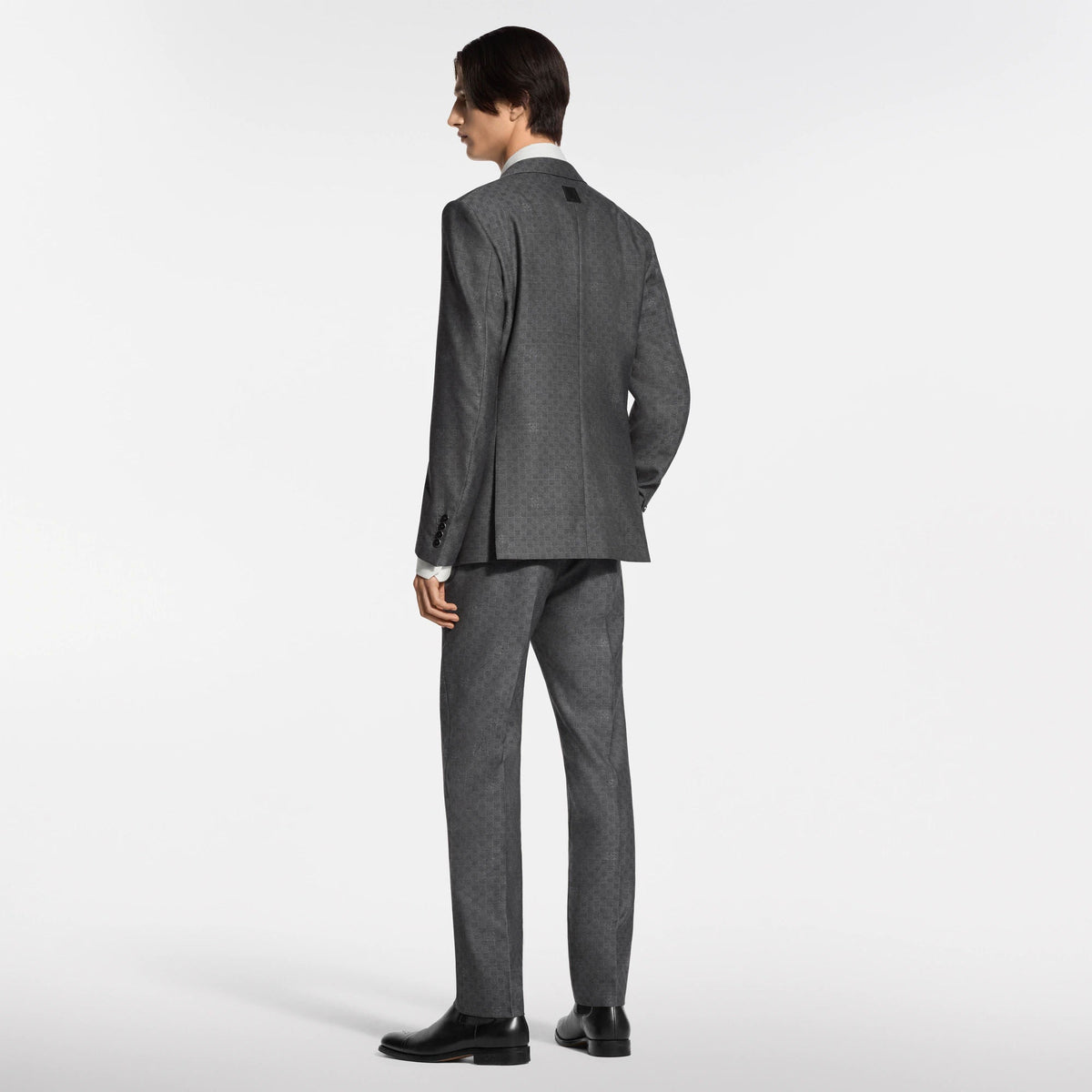 Men's Damier Jacquard Wool Cigarette Pants