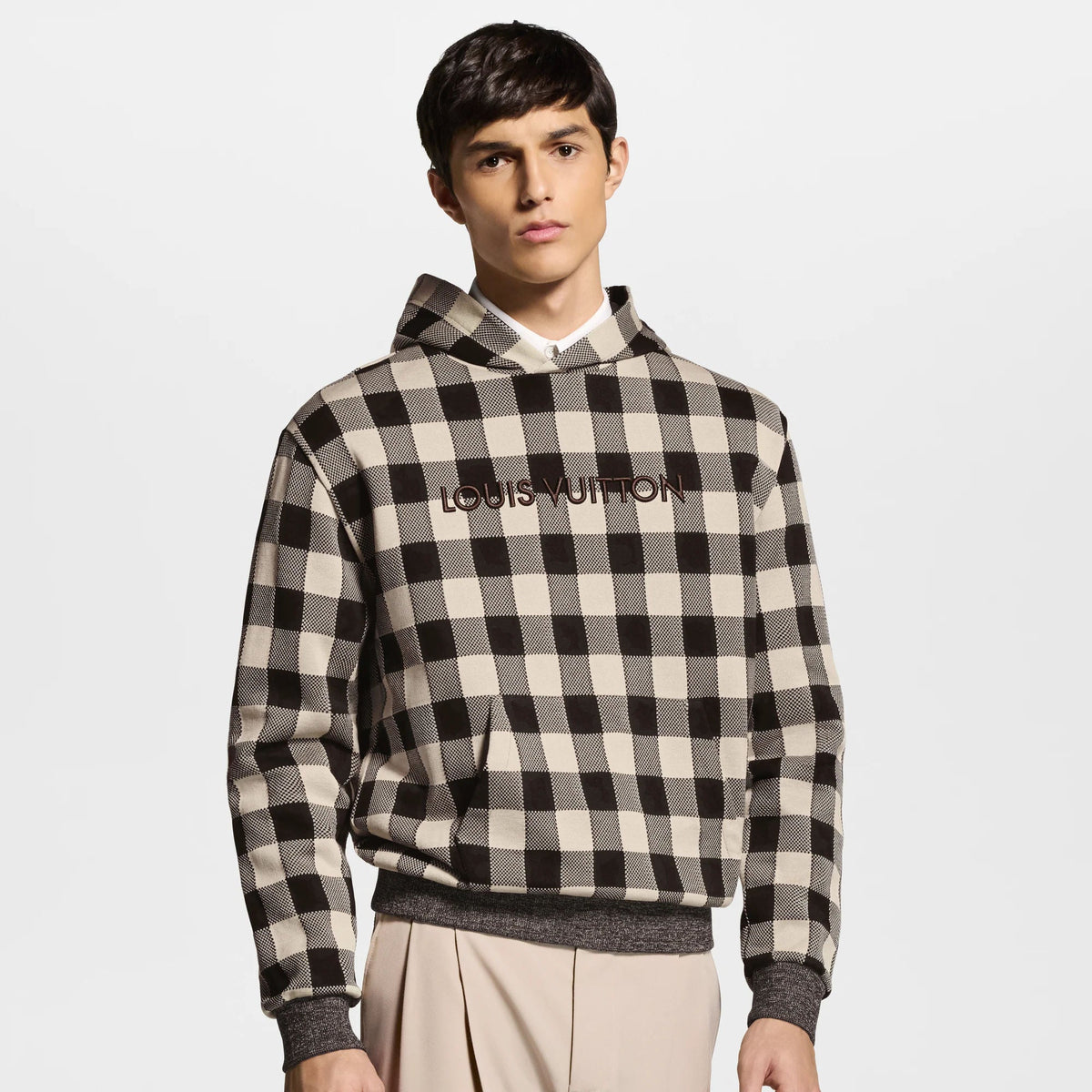 Men's Damier Jacquard Hoodie