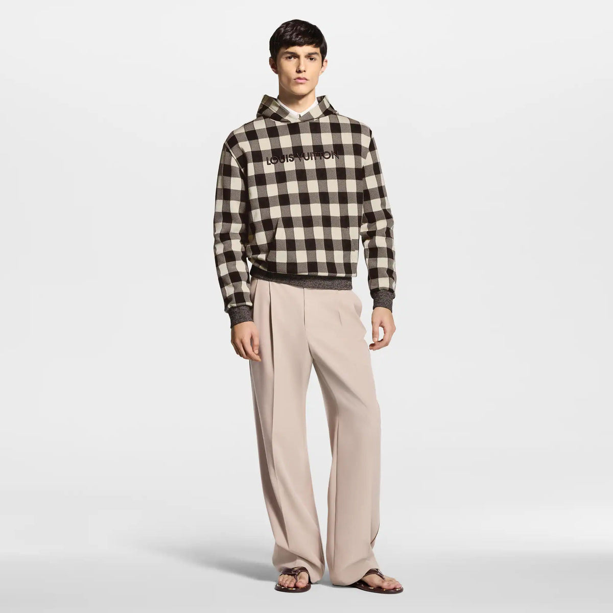 Men's Damier Jacquard Hoodie