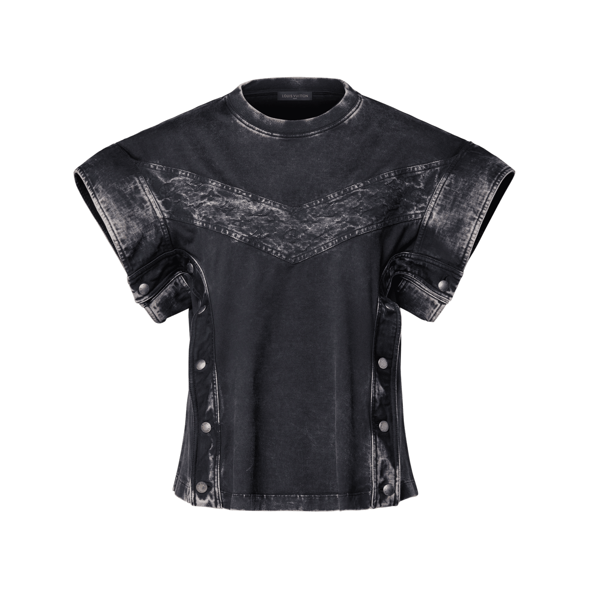 Women's Denim Patchwork T-Shirt