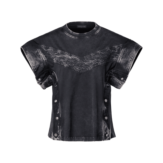 Women's Denim Patchwork T-Shirt