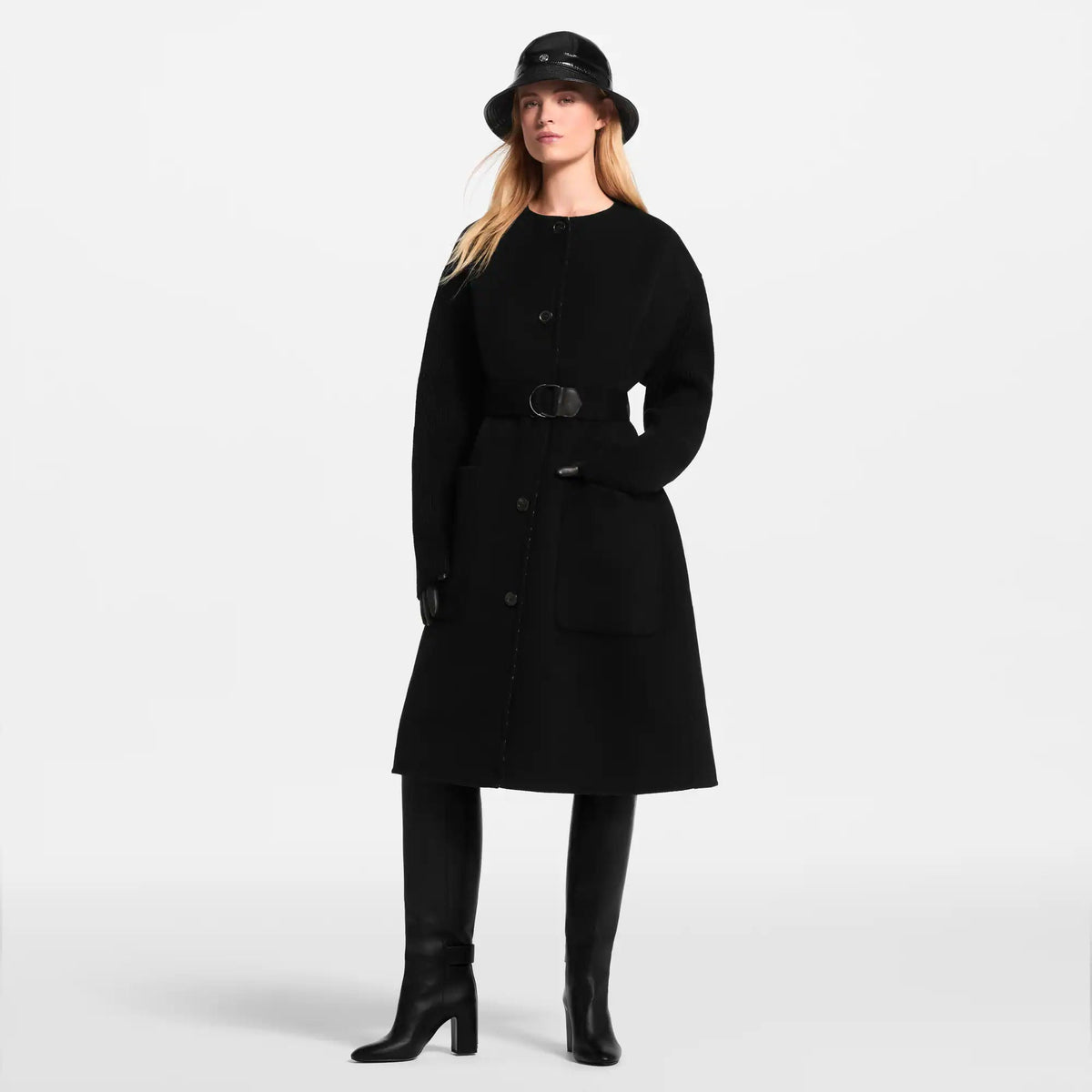 Women's Double-Face Button-Front Coat