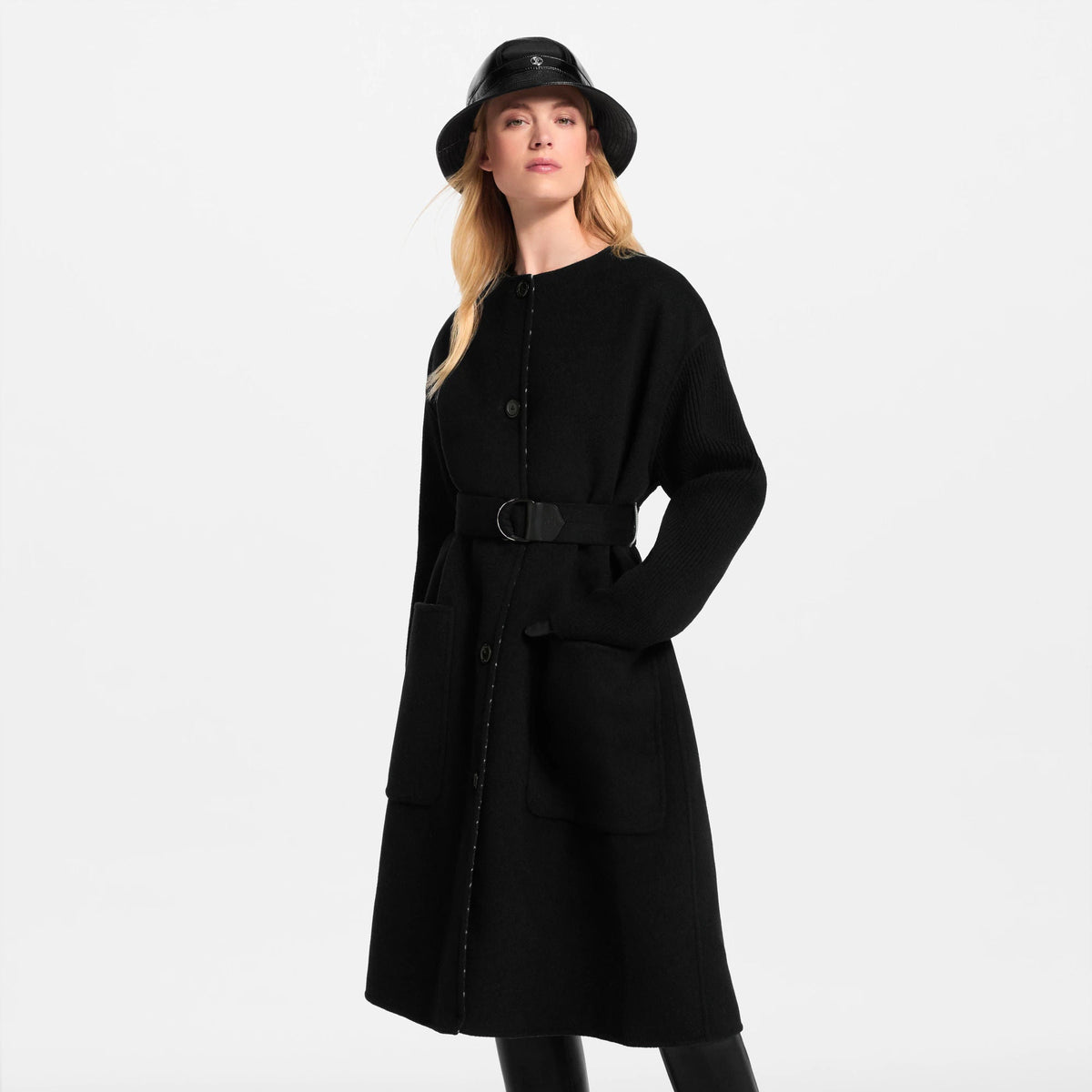 Women's Double-Face Button-Front Coat