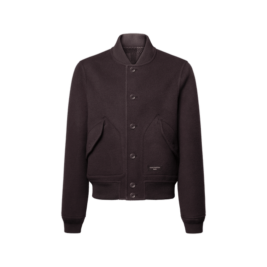 Men's Double Face Reversible Damier Check Blouson