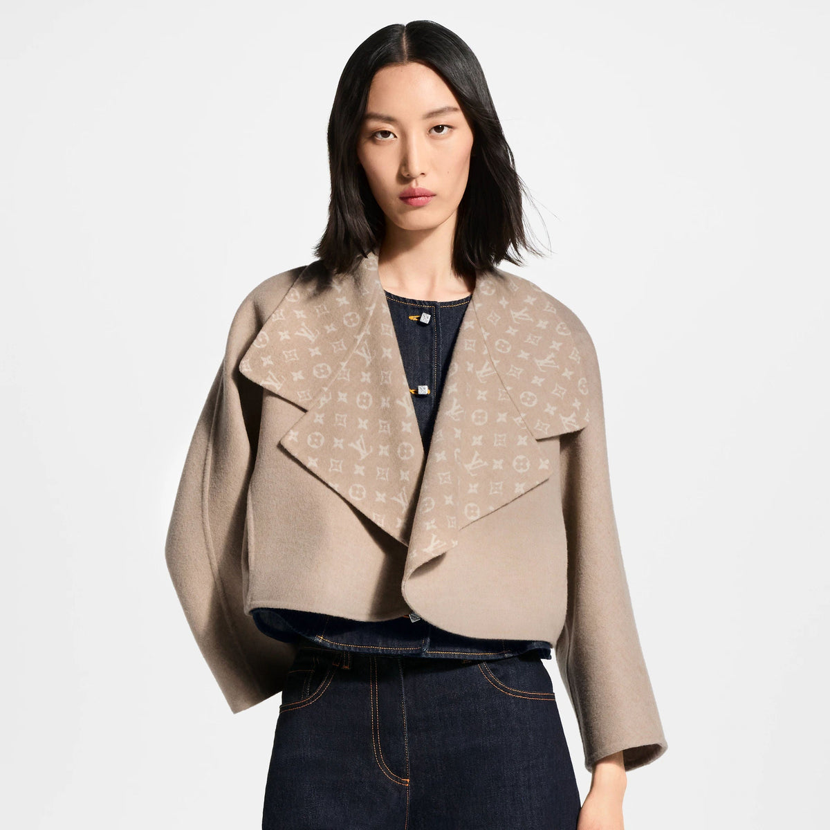 Women's Double Face Cropped Coat