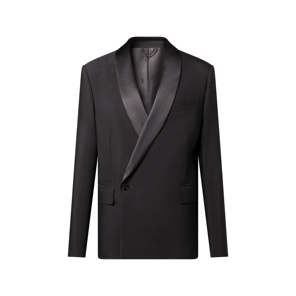 Men's Wool-Silk Crepe Double-Breasted Tuxedo Jacket