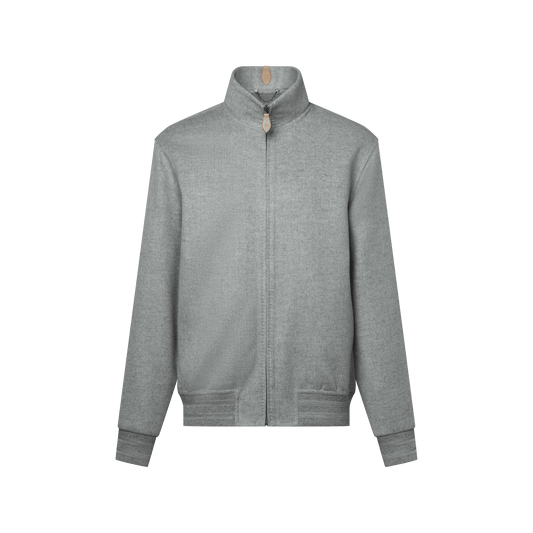Men's Double Face Cashmere-Wool Track Top
