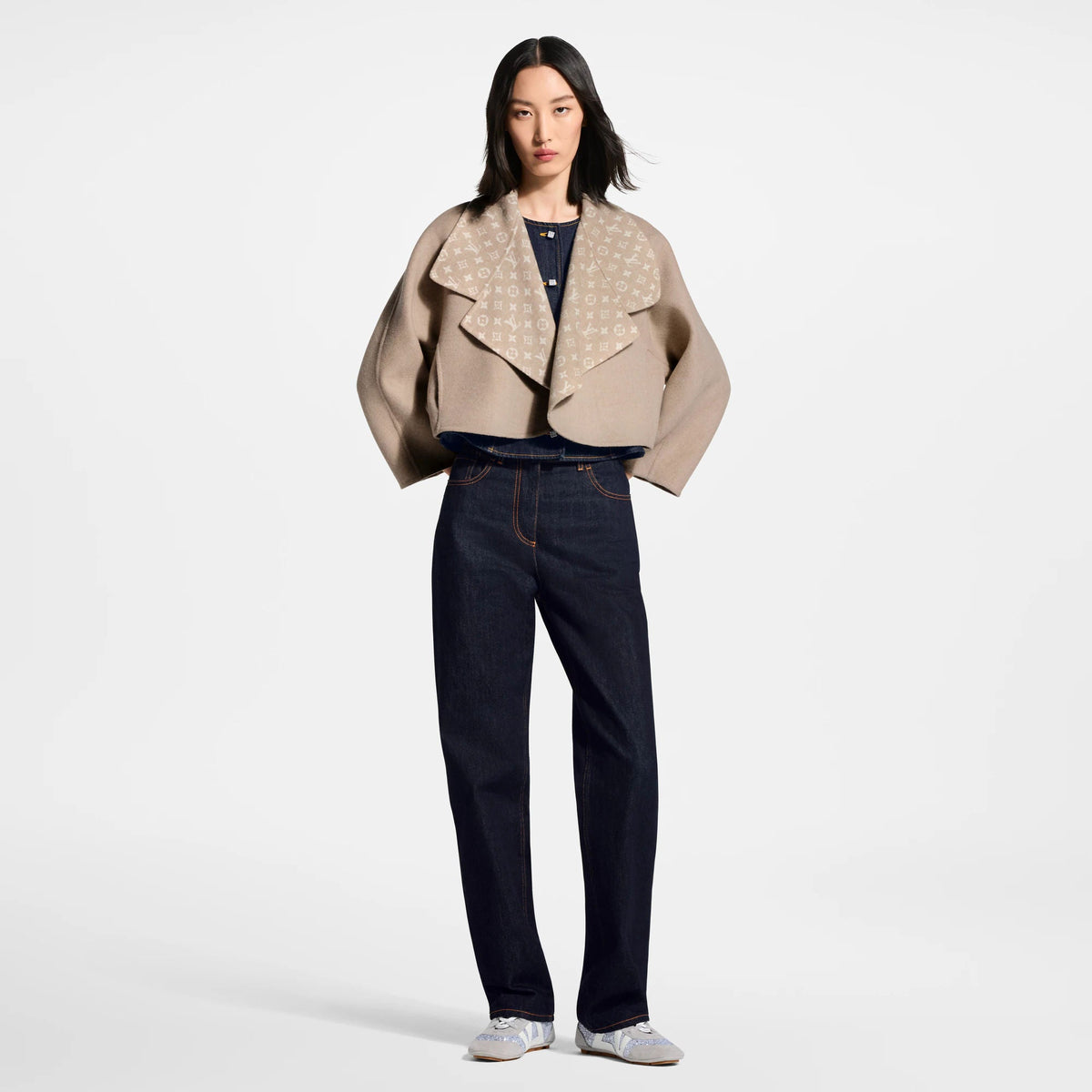 Women's Double Face Cropped Coat