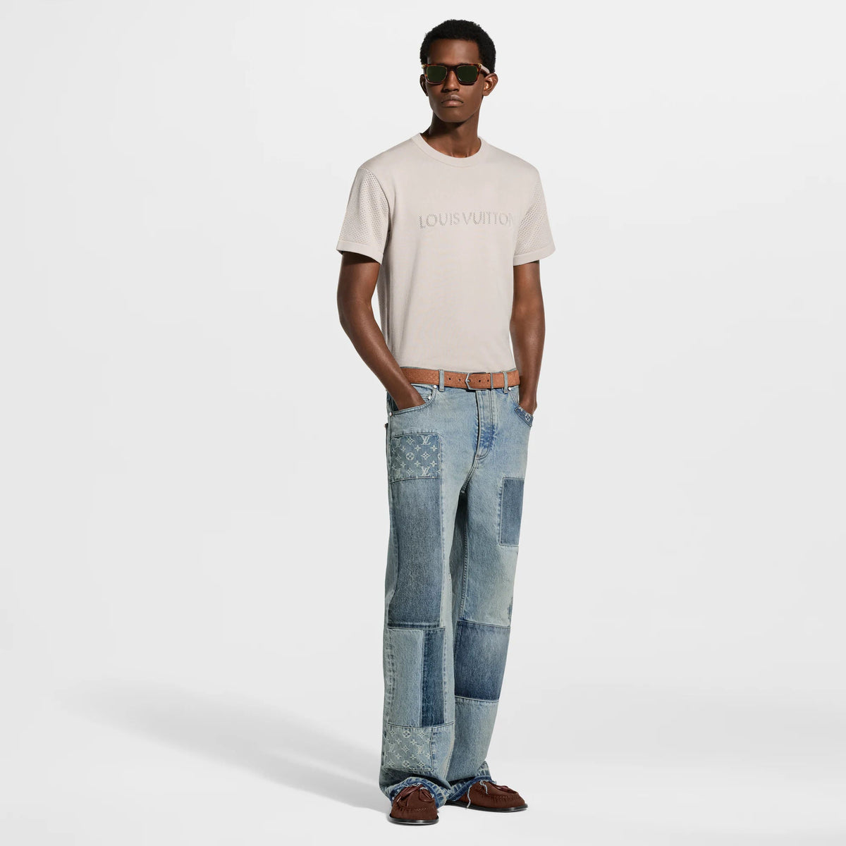 Men's Cotton Cashmere Short-Sleeved Crewneck