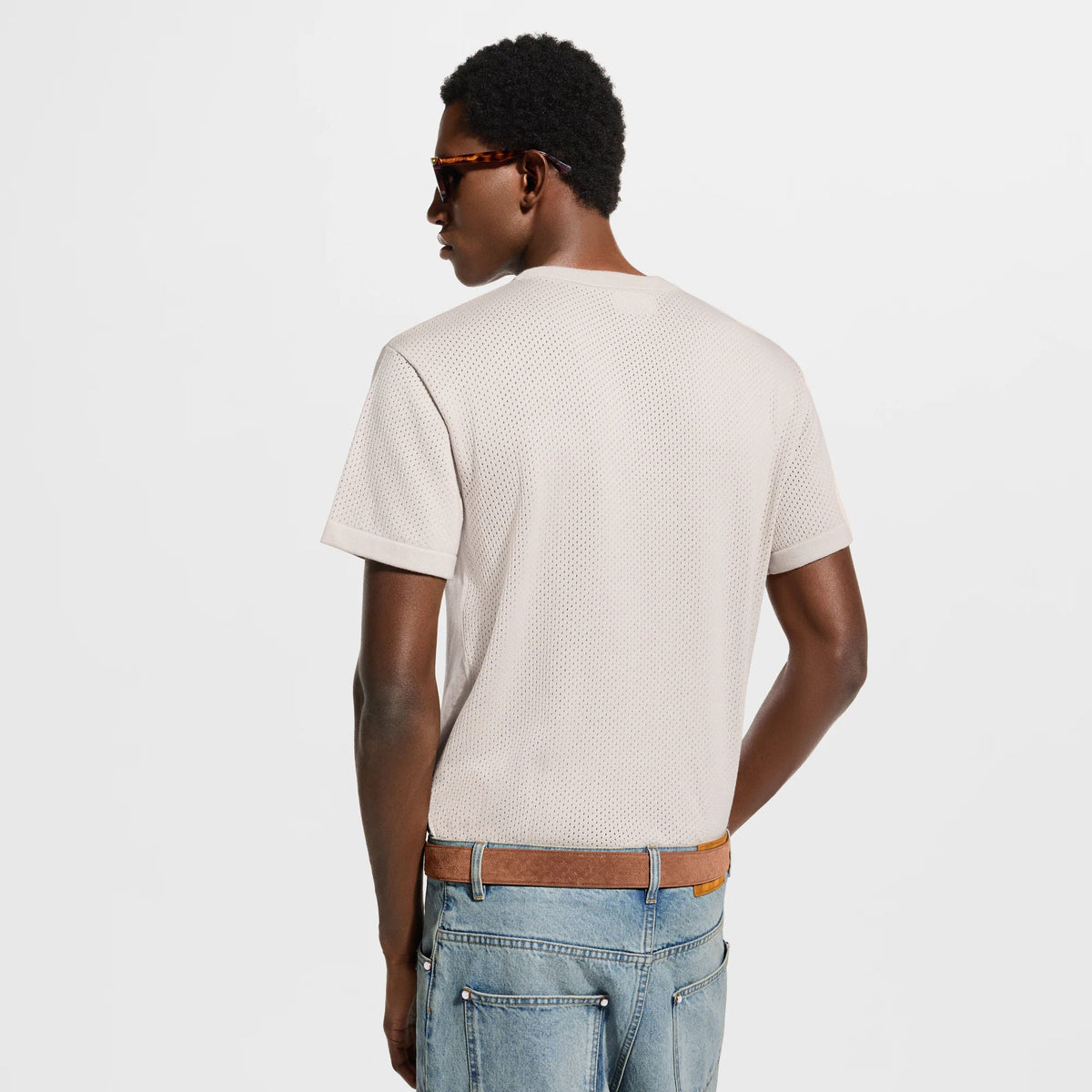 Men's Cotton Cashmere Short-Sleeved Crewneck
