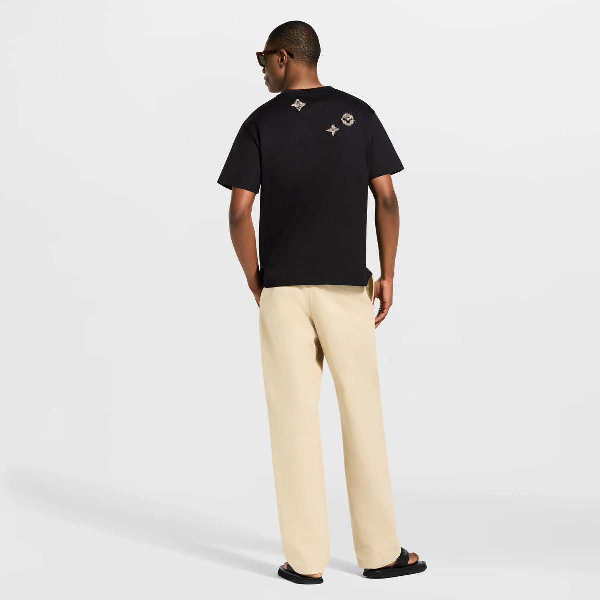 Men's Embroidered Signature Short-Sleeved T-Shirt