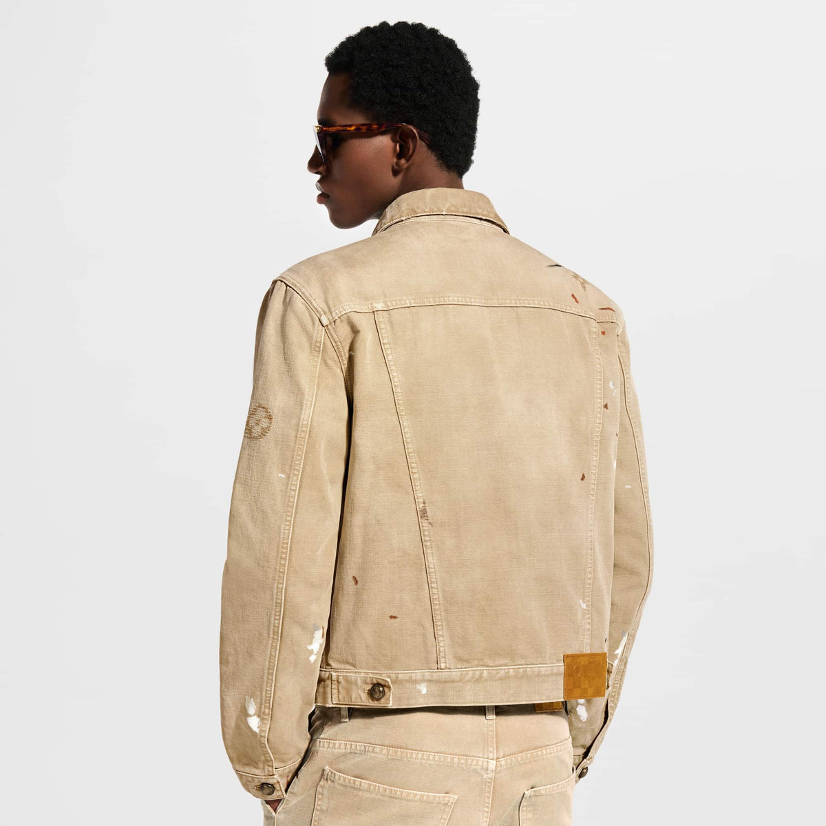 Men's Embellished Denim Trucker Jacket