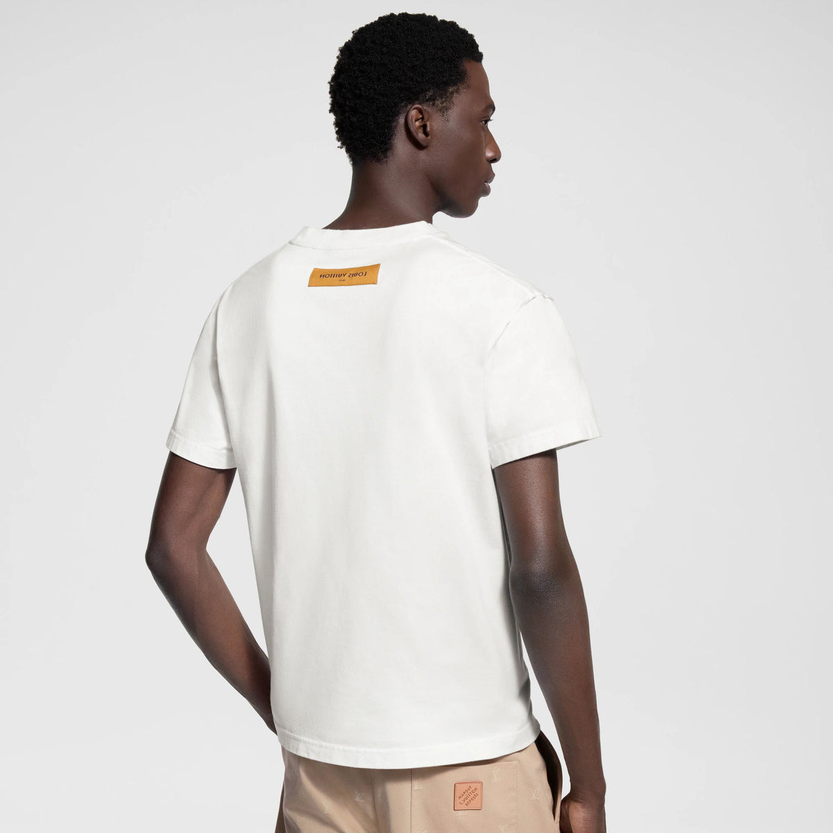 Men's Embossed Short-Sleeved T-Shirt
