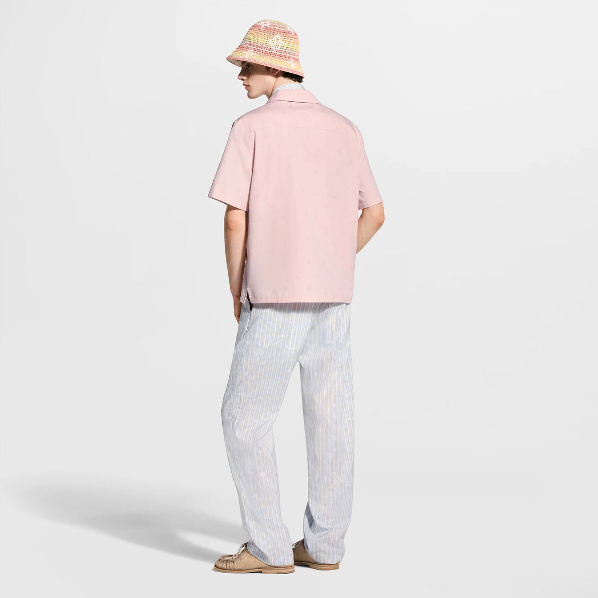 Men's Embroidered Open Collar Short-Sleeved Shirt