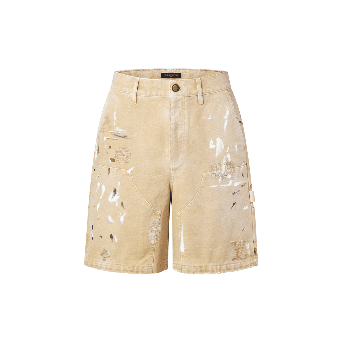 Men's Embellished Denim Carpenter Shorts