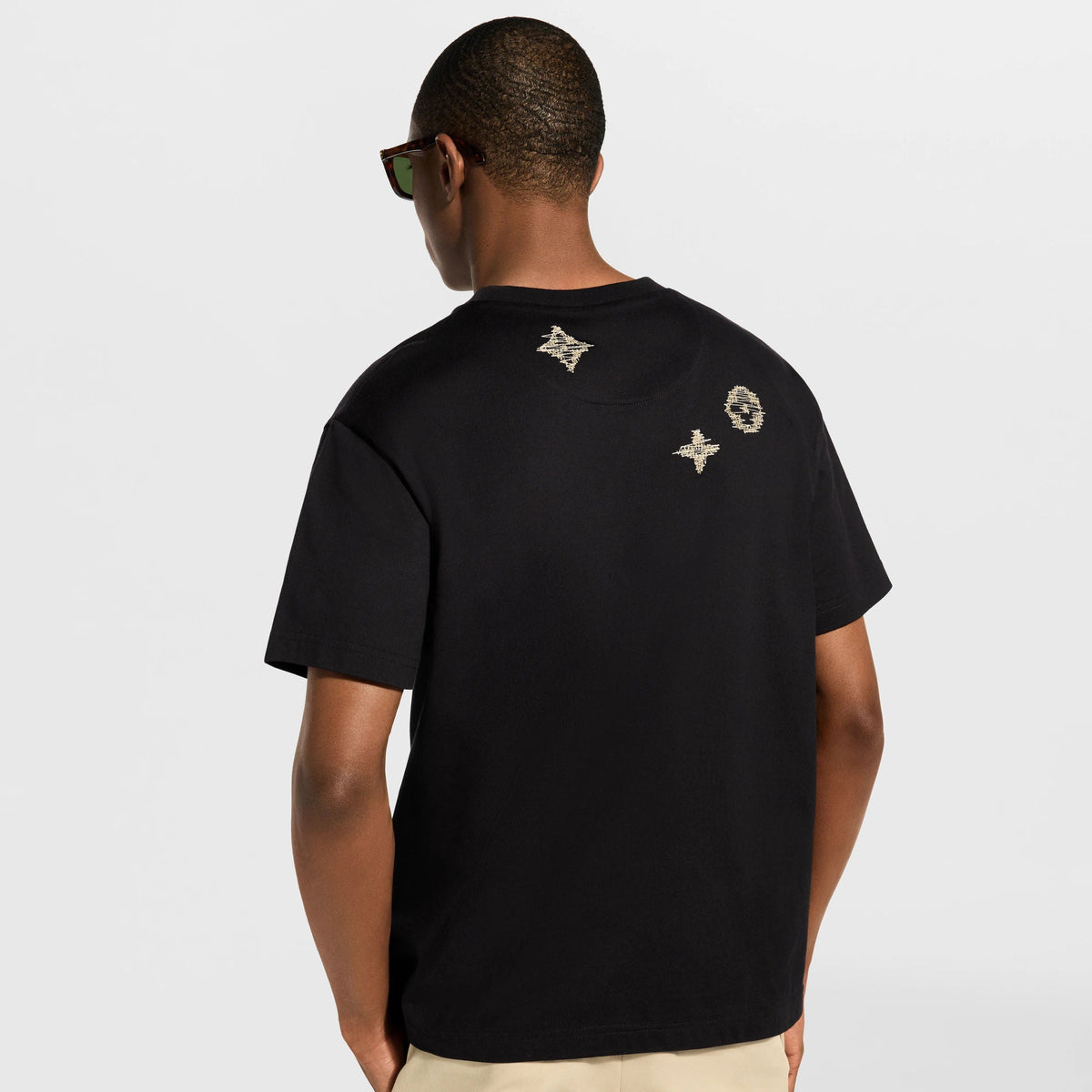Men's Embroidered Signature Short-Sleeved T-Shirt