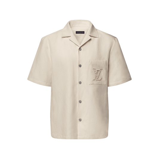 Men's Embroidered Short-Sleeved Shirt