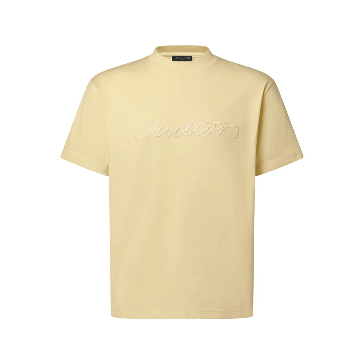 Men's Embroidered Cotton Short-Sleeved Crewneck