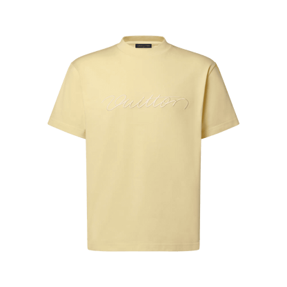 Men's Embroidered Cotton Short-Sleeved Crewneck